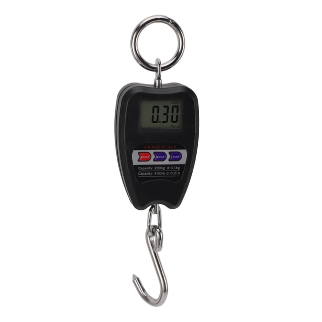 High Accuracy Digital Hanging Scale 200kg Weight Capacity Portable Electronic Scale for Food, Luggage with Clear Digital Display
