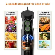 Bonsenkitchen Hand Blender, Immersion Handheld Blender 2-Speed