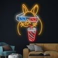thumbnail image 2 of Handmadetneonsign Rabbit in 3D Glasses Neon Sign, Happy Easter Led Sign, Happy Easter Neon, 2 of 5