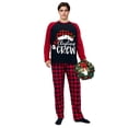 thumbnail image 3 of LuLiaMenton Christmas Pajamas, CREW Print, Matching Sleepwear, Plus Sizes, Men M, 3 of 6