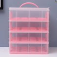 thumbnail image 4 of Kearding Clear Cake Carrier Cupcake Storage Containers Insert Layer Holder Stackable Almacenamiento y organización del hogar, 4 of 6