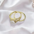 thumbnail image 7 of XZYYR Promise Rings for Couples Set, His and Her Wedding Ring Set, Hypoallergenic Gold Imitation Diamond Ring Set, Cubic Zirconia CZ Bride Promise Rings Set, Size 5-10 (6), 7 of 7