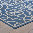 thumbnail image 4 of Noble House Jacyntha 90x63" Indoor Fabric Geometric Area Rug in Navy and Ivory, 4 of 6