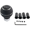 Black, variant on Baguer 6 Manual for Shift Knob Alloy Gear Head Replacement for Car Red Blue Black