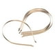 thumbnail image 1 of 5 uds Diademas de acero inoxidable para el pelo de novia Hugo Diademas lisas Oro, 1 of 9