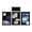 Black, variant on ToppiJoy Folding Trade Show Presentation Board, 360° Rotatable Trifold Desktop Poster Display Board (Grey)