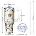 thumbnail image 3 of 1pc Halloween 40oz Tumbler with Straw & Handle - Insulated Stainless Steel Cup | Holiday Gift for Man Women (Christmas, Valentine's, Birthday), 3 of 5