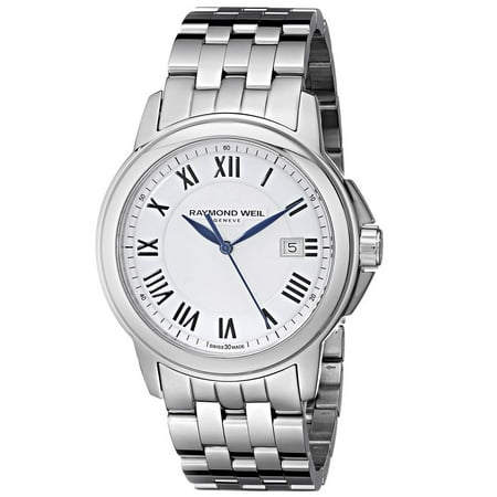 Raymond Weil 5578-ST-00300 Men's Tradition White Dial Steel Bracelet Watch