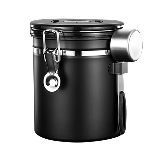 Bote De Café Para Almacenamiento De Granos De Café, Tarro De Harina De Metal Multiusos Para Especias Con Tapa Hermetica Para Cajones De Cena De Cafe Azul Perfecl Contenedor De Almacenamiento De Cafe