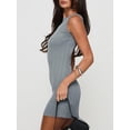 thumbnail image 4 of Vestido Wenrine, minivestido de verano sin espalda, para mujer, gris, 4 of 5