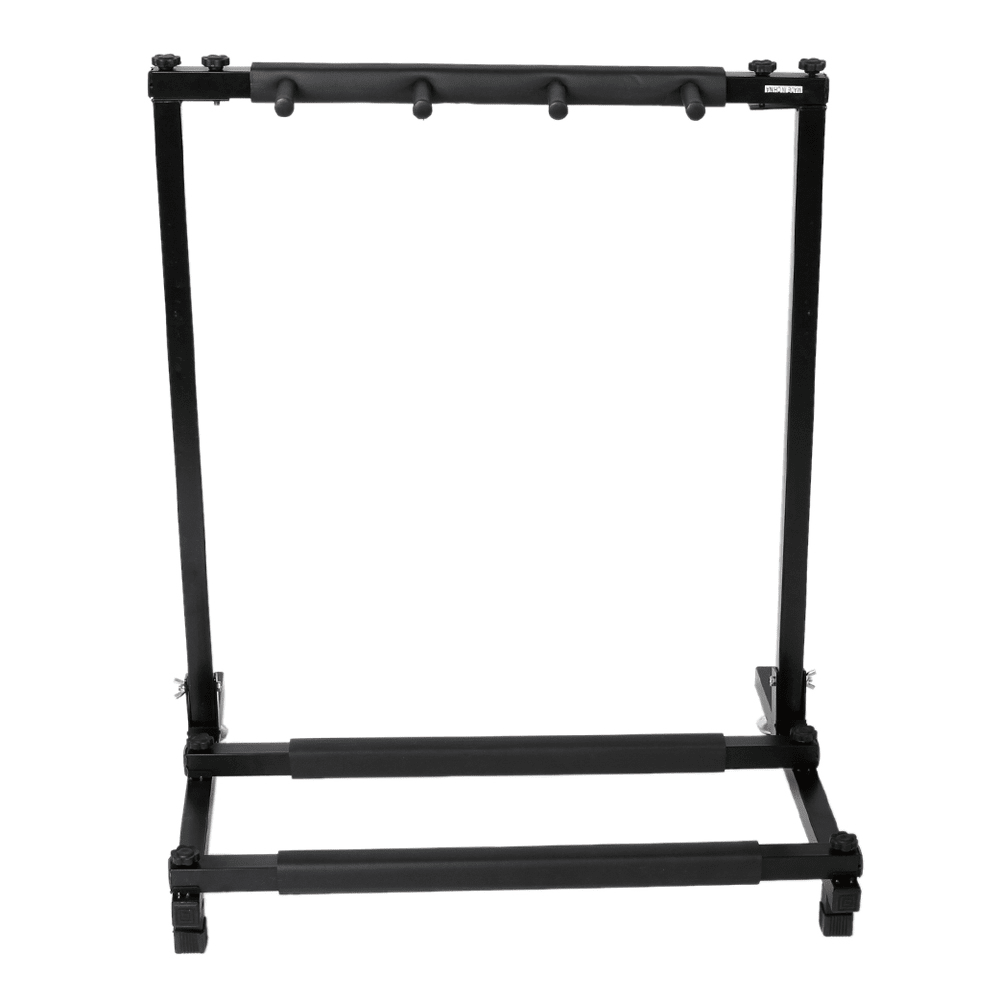 Tcbosik Guitar Stand Rack with Folding Design for 3 Guitars, Portable Display Holder for Guitar & Bass, Studio & Home, Black