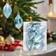 thumbnail image 1 of Adornos navideños en paquete de 12 con forma de carambola • Plástico electrochapado metálico • Azul claro, oro, vino, oro rosa, plata • Adornos colgantes de 7,5x4,5 cm para decoración de fiestas, 1 of 6