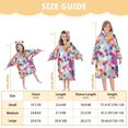 thumbnail image 4 of FORMRS Wearable Blanket Hoodie with Sleeves for Kids Cozy Flannel Sweatshirt, Light Colorful Circles, 4 of 7