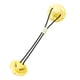 thumbnail image 2 of Juguete masticable para perros, ventosa para entrenamiento de cachorros, dispensador de alimentos, cuerda para la dentición, juguetes para perros platillo amarillo, 2 of 9