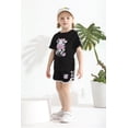 thumbnail image 3 of Happy Town Toddler Baby Girl Summer Outfits Short Sleeve T-Shirt + Shorts Girls Two-Piece Clothes Set, 3 of 8