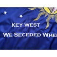 thumbnail image 2 of Embroidered Conch Republic Rainbow Pride LGBTQ Gay Lesbian Flag with Fringe and Canvas Header from Key West, Florida, 2 of 13