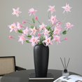 thumbnail image 3 of Yesbay Faux Columbine Flower Artificial Flowers with Bendable Stems Realistic Fake Flower Stem for Home Wedding Bouquets Decor, 3 of 9