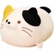 thumbnail image 1 of 19,7 tum söt katt plysch kudde fylld squishy djur cylindrisk kroppskudde, supermjuk fet katt Knubbig kattunge Sov Kawaii kudde-vit, 1 of 5