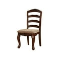 thumbnail image 5 of Furniture of America Pienne 9-Piece Dark Walnut Wood Carved 78-Inch Dining Set, 5 of 7