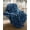 Blue, variant on Ultra Soft Cozy Faux Fur Throw Blanket, Fuzzy Plush Thick Bubble Blanket, Luxury Fluffy Blanket for Couch, Sofa, Bedroom, and Living Room, 50x60 Inches,Tie-Dye Gray