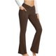 thumbnail image 1 of Pantalones de yoga transpirables, cómodos y versátiles, de color sólido, informales, de cintura alta, ajustados, para yoga y fitness para mujer, 1 of 6