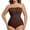 Brown, variant on Plus Size Strapless Shapewear Bodysuit For Women Body Shaper Tummy Control Faja to 4XL Double Compression