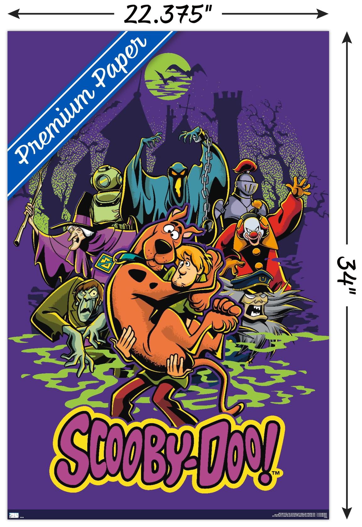 Scooby-Doo - Villains Group Wall Poster with Wooden Magnetic Frame