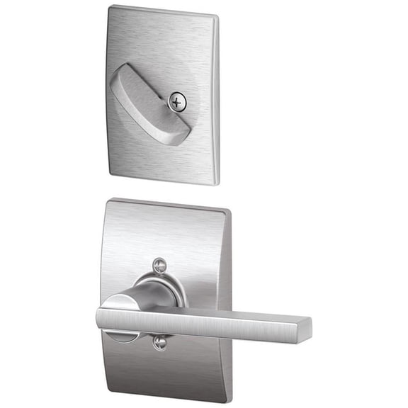 Schlage F94LAT626CEN Latitude One-Sided Dummy Interior Pack - Chrome
