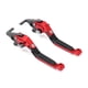 thumbnail image 3 of 2 piezas Palancas de freno izquierda derecha de motocicleta Accesorios de modificación de motocicleta Pit Dirt Motocross Piezas de repuesto para YAMAHA NMAX 155 2015-2021 Rojo, 3 of 12