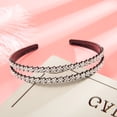 thumbnail image 3 of Eoperou Hair Hoop Hollow Rhinestones Ladies Korean Style Shiny Hair Hoop Hair Accessories, 3 of 8
