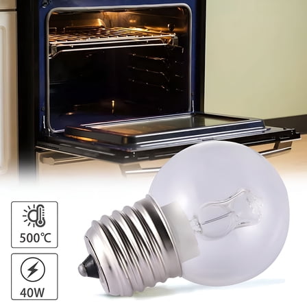 HIBIBUD 1Pc E27 40W Oven Lamp Light Bulbs 220v High Temperature Resistant 500 Degree