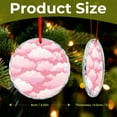 thumbnail image 2 of Pink Clouds Crystal Glass Christmas Ornament Girl Kid Bedroom Nursery Decor Christmas Glass Decoration Holiday Present Ideas, 2 of 8