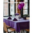 thumbnail image 6 of Minzimin Plastic Table Cloth Disposable 3 Pack, 54x108 Inch Rectangular Table Cloth, Leakproof Table Cover for Parties, Picnic, Weddings, 6 of 7