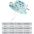 thumbnail image 3 of Gelikeya Toddler Baby Bucket Hat 12-24 Months Fashion Cute Floral Boys Girls Sun Hat Kids UPF 50+ Sun Protective Child Summer Beach Hats Z01-Brown, 3 of 5