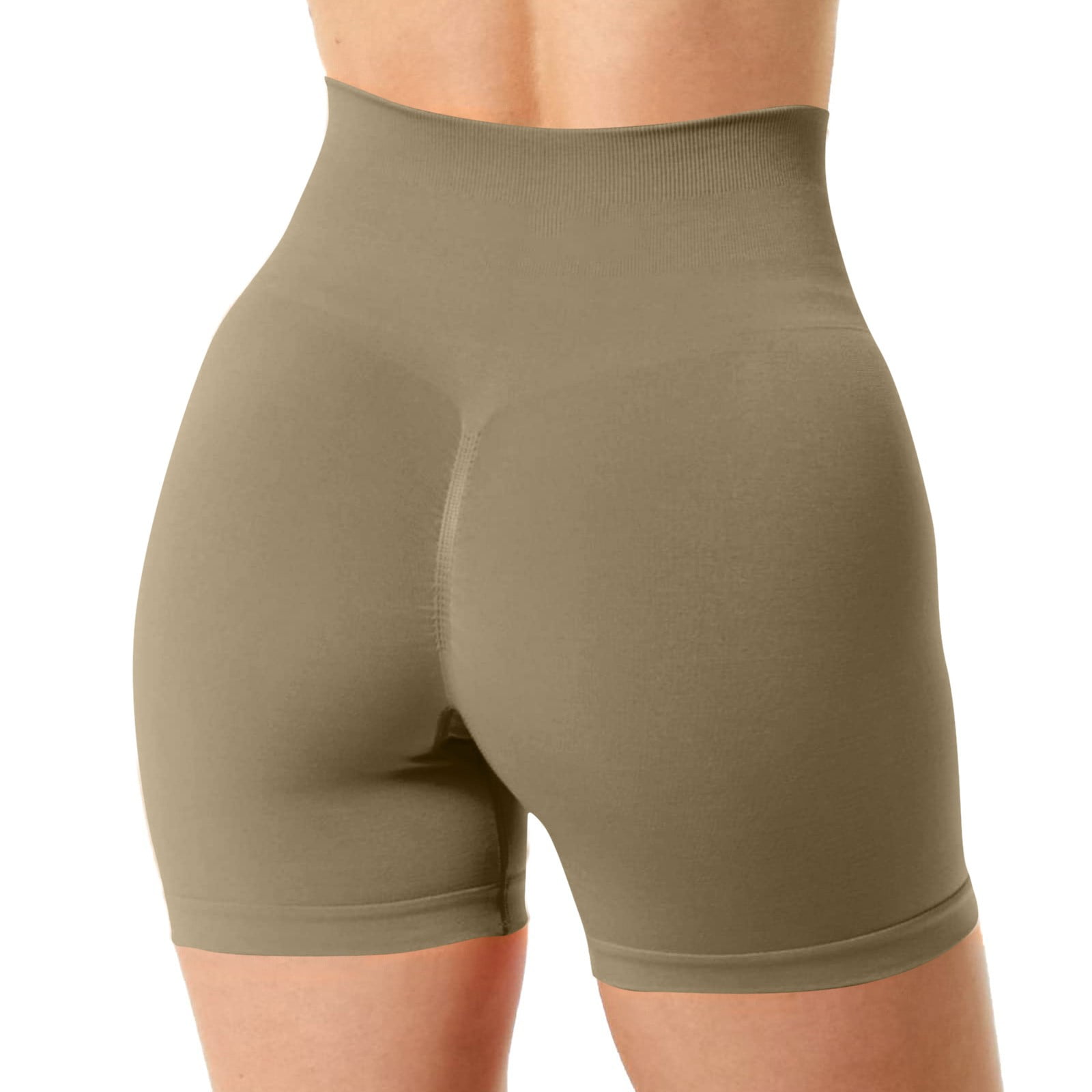 TOWED22 Women's High Waisted Swim Shorts Swim Board Shorts for Women(Gold,XS)
