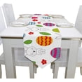 thumbnail image 4 of SKYSONIC Table Runner Happy Easter Symbols Washable Table Cloth Runner for Holiday Home Wedding Table Top Decoration 13x90 Inches, 4 of 5