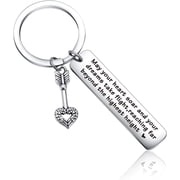 Inspirational Gift for Friends Family Best Friend Keychain Flight Attendant Traveler Gift