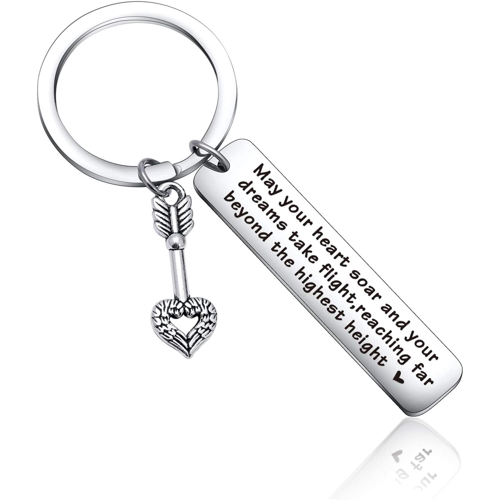 Inspirational Gift for Friends Family Best Friend Keychain Flight Attendant Traveler Gift