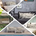 thumbnail image 5 of Beige Black Botanical Body Pillow Cover, Pillowcase Protectors with Zipper, Breathable Decorative Throw Pillow Case Cover, Farmhouse Laugh Love Leaves Pillow Shams for Couch Sofa 20x60Inch, 5 of 9
