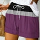 thumbnail image 2 of Pantalones Cortos Sueltos para Mujeres de Verano Impreso Encaje Hasta Bolsillo Elástico Pantalones Cortos Casuales Poliéster, Moda Pantalones Cortos de Verano para Uso Diario Y de Ocio, 2 of 5