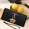 thumbnail image 5 of GEEAD Wallet with RFID Blocking for Women Spacious Everyday Wallet for Women Great Dane Wooden sign Digital art Durable Polyester Lining Season And Graduation Gifts, 5 of 10