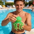 thumbnail image 5 of Octopus Squeeze Toy Children's Bath Toy TPR Water Play Stress Relief Octopus, Squirt Sprinkler Fun for Pool Beach Shower, Sensory Fidget Toy for Kids Adults,Green, 5 of 6