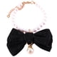 thumbnail image 1 of Elegante collar de perlas para mascotas, con lazo decorativo, delicado collar de cadena de perlas para mascotas, 1 of 6