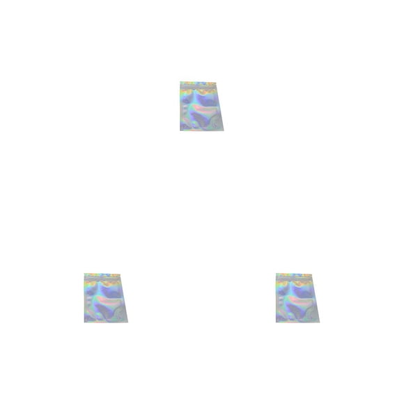 Wosthever 100 Uds paquete de papel de aluminio bolsa Ziplock paquete bolsas embalaje bolsa brillante 7,5x10cm Type1 NO1 Wosthever CBP321708