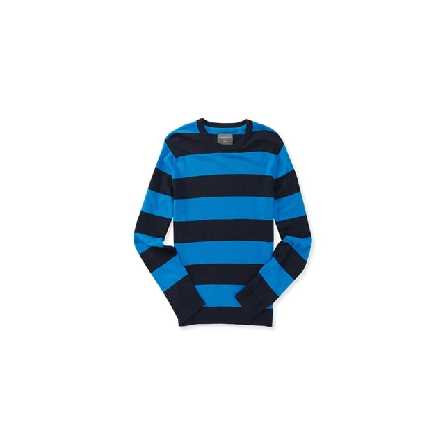 Suéter de Rugby a rayas Aeropostale para hombre azul mediano