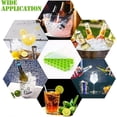 thumbnail image 5 of Ice Cube Trays, 37 Cubes Ice Trays Silicone Flexible Ice Cube Trays with Lid for Chilled Drinks, Whiskey & Cocktails, Food Grade Safe Ice Cube Trays, 5 of 5