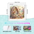 thumbnail image 2 of 5D DIY Diamond Painting Kit, Rabbit Handmade Creative Artwork for Home Wall Decor Easter Gift, 2 of 6