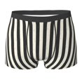 thumbnail image 6 of Men's Boxer Briefs, Black And White Thick Stripes Soft Comfy Mens Underwear Boxer Briefs Breathable With Widen Waist, 6 of 7