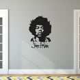 thumbnail image 2 of Jimi Hendrix Decal Sticker - Wall Art Decal 14" x 20" Window Decoration Vinyl Sticker Lettering/International Artist - Music Wall Decor Decals, 2 of 5