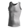 thumbnail image 3 of LODIENY Big and Tall (M-4XL) Tank Tops for Men Sleeveless Crew Neck Gym Workout Stretch Tees Ultra Light Muscle Slim Fit Fitness T Shirts Gray M, 3 of 5